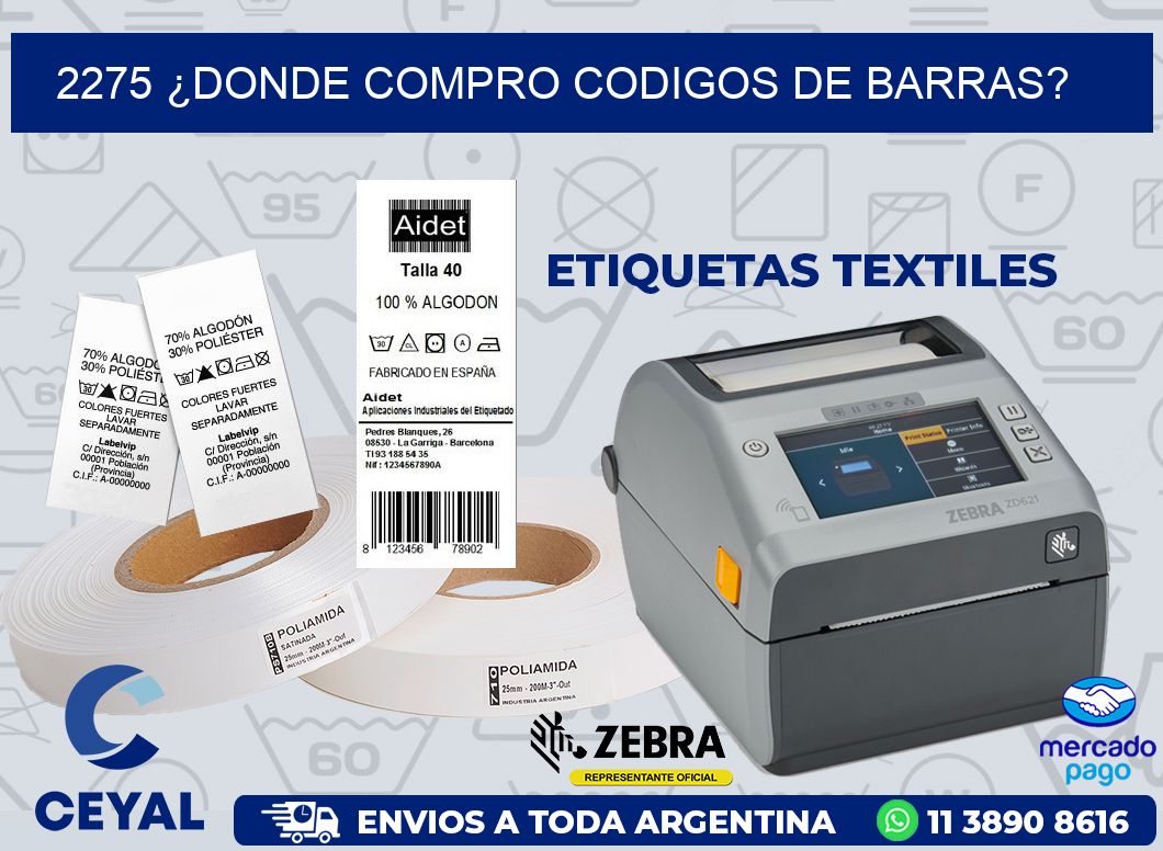 2275 ¿DONDE COMPRO CODIGOS DE BARRAS?