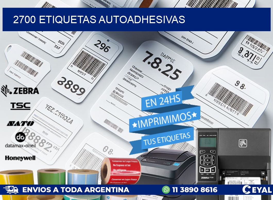 2700 ETIQUETAS AUTOADHESIVAS