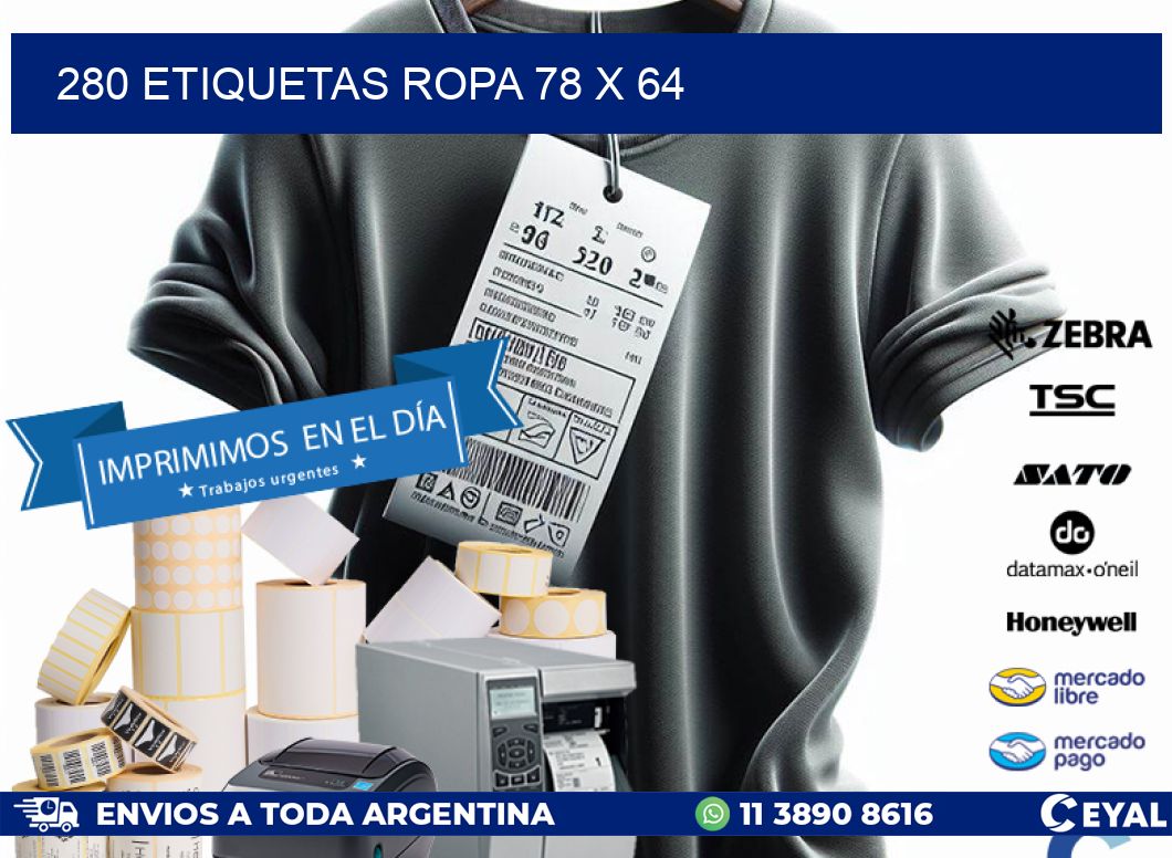 280 ETIQUETAS ROPA 78 x 64