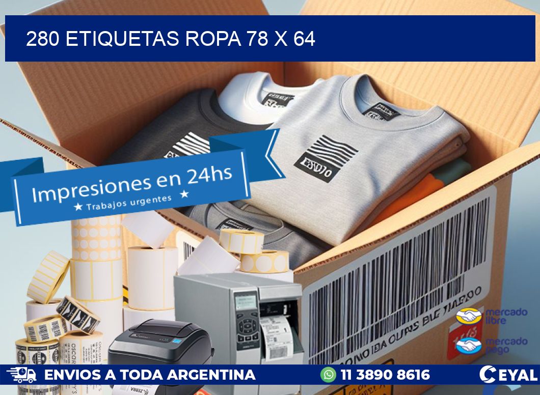 280 ETIQUETAS ROPA 78 x 64