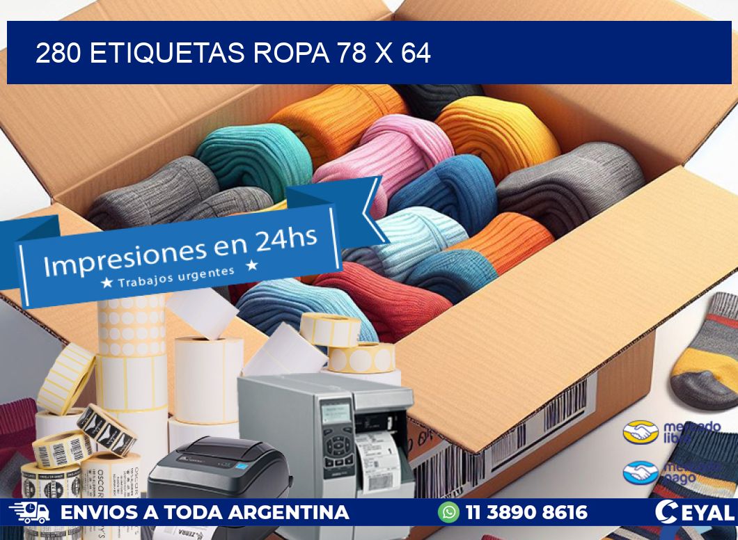 280 ETIQUETAS ROPA 78 x 64