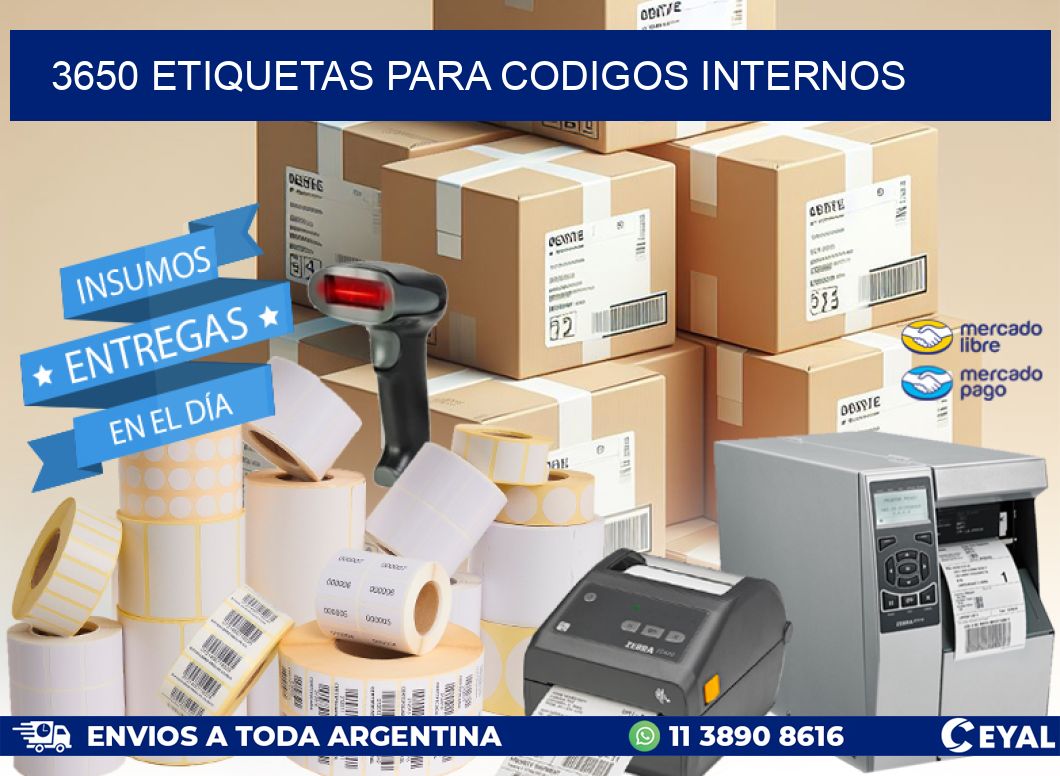 3650 ETIQUETAS PARA CODIGOS INTERNOS