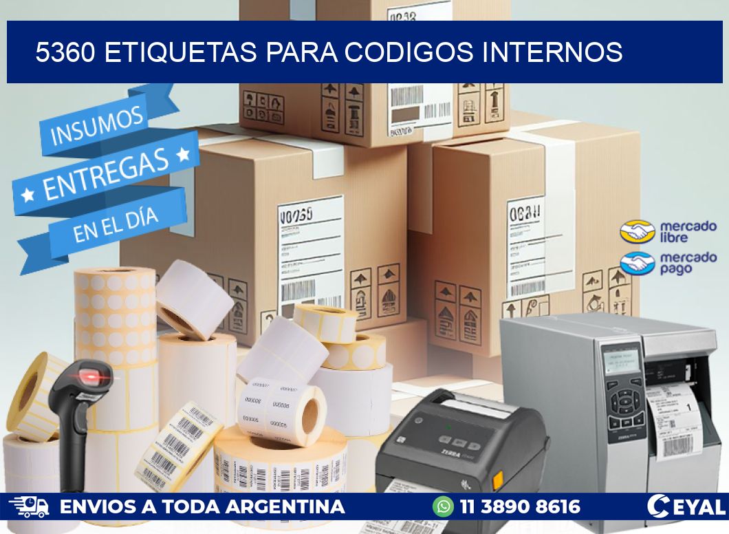 5360 ETIQUETAS PARA CODIGOS INTERNOS