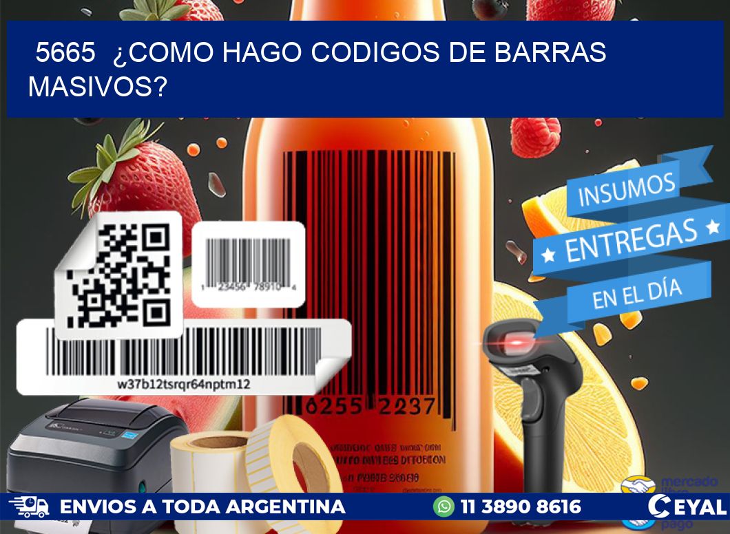 5665  ¿COMO HAGO CODIGOS DE BARRAS MASIVOS?