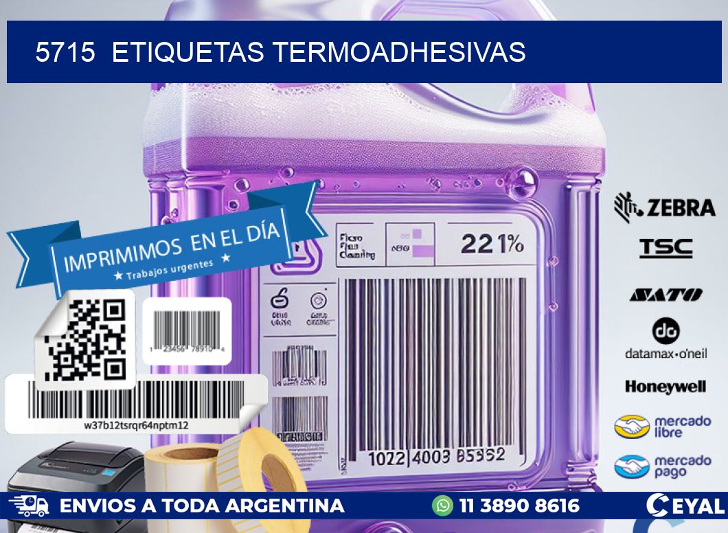 5715  ETIQUETAS TERMOADHESIVAS