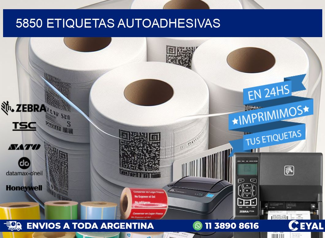 5850 ETIQUETAS AUTOADHESIVAS