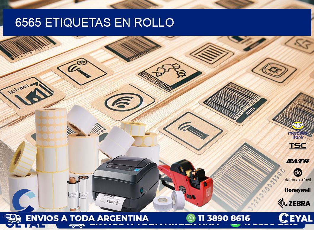 6565 ETIQUETAS EN ROLLO