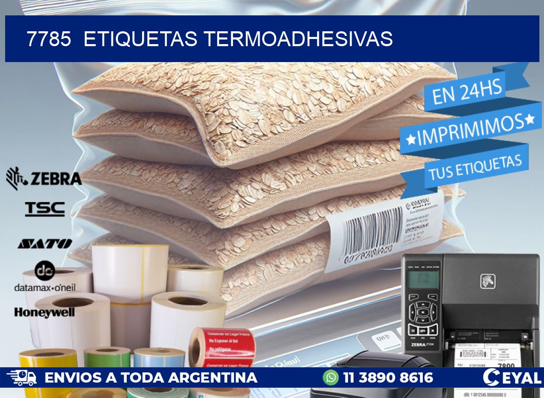 7785  ETIQUETAS TERMOADHESIVAS