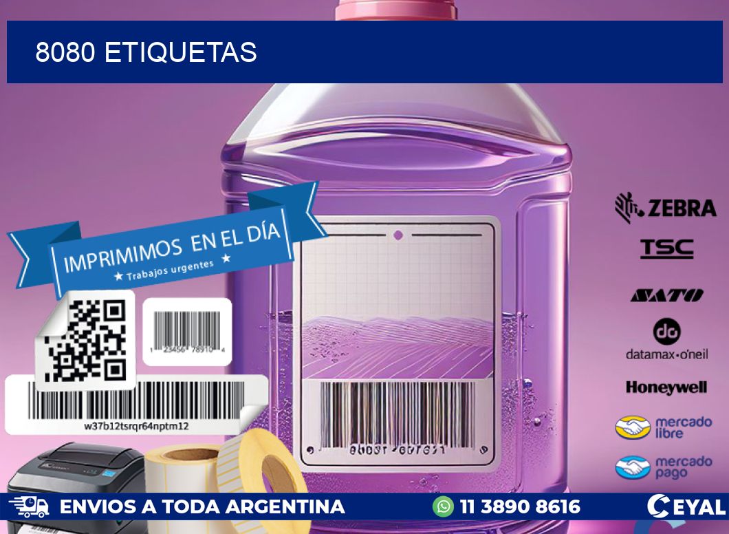 8080 ETIQUETAS