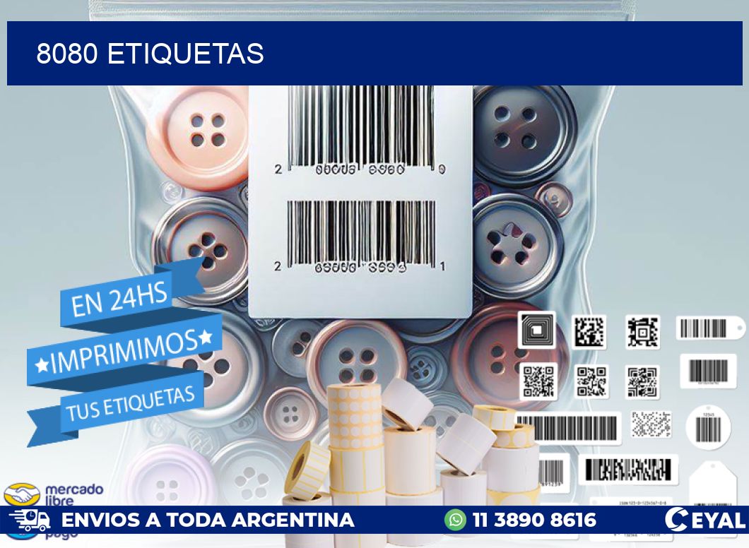 8080 ETIQUETAS