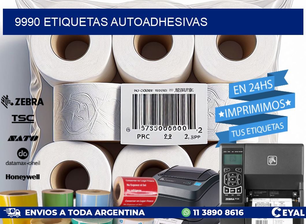 9990 ETIQUETAS AUTOADHESIVAS