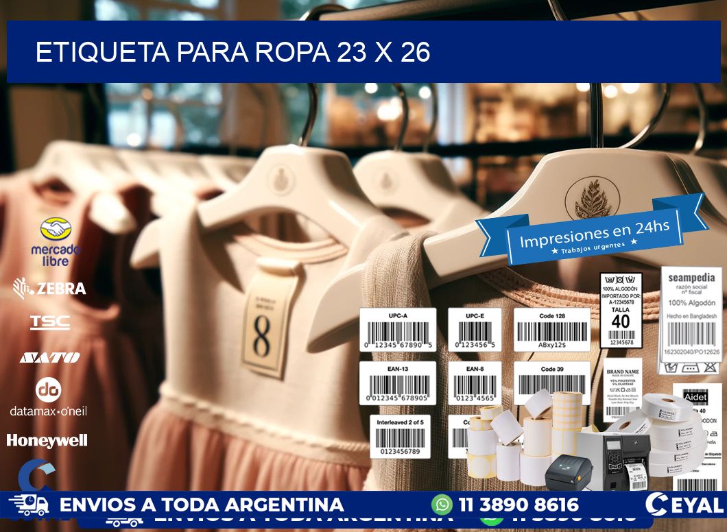 ETIQUETA PARA ROPA 23 x 26