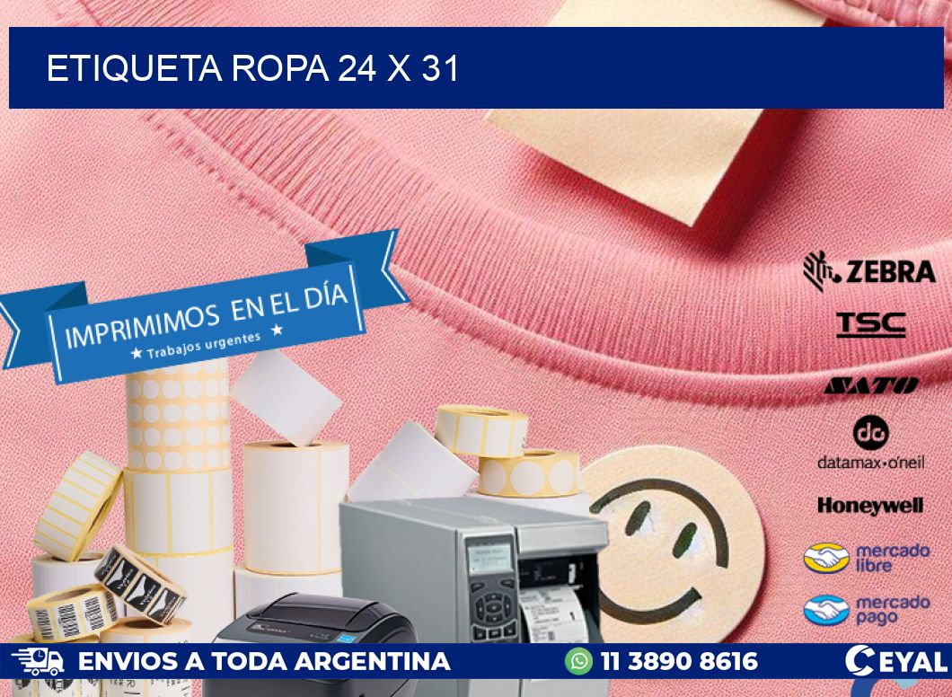 ETIQUETA ROPA 24 x 31