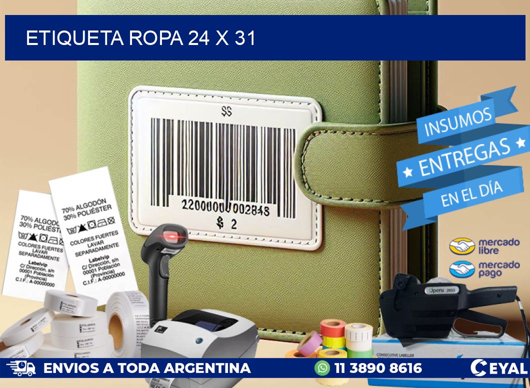 ETIQUETA ROPA 24 x 31