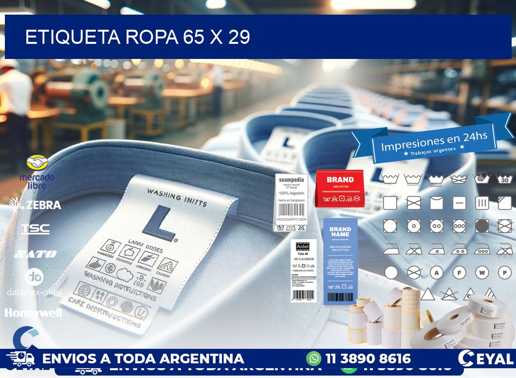 ETIQUETA ROPA 65 x 29