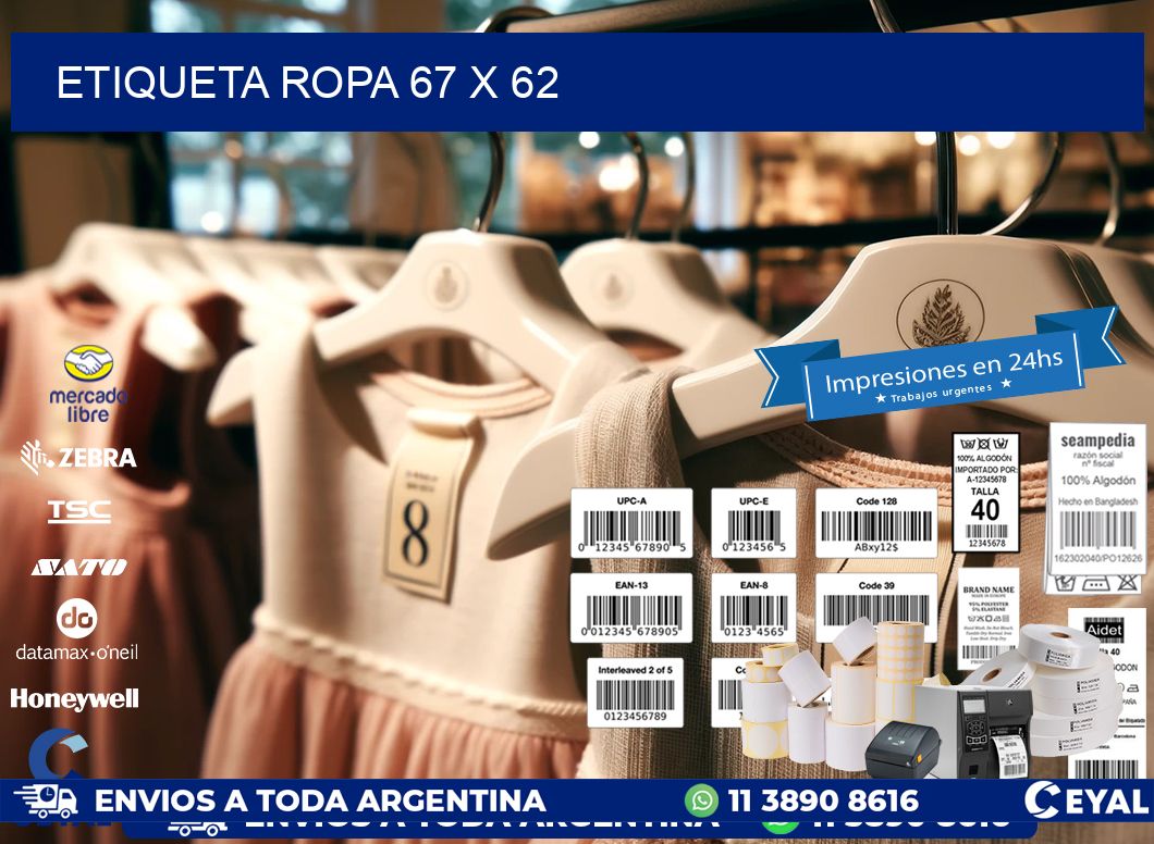 ETIQUETA ROPA 67 x 62