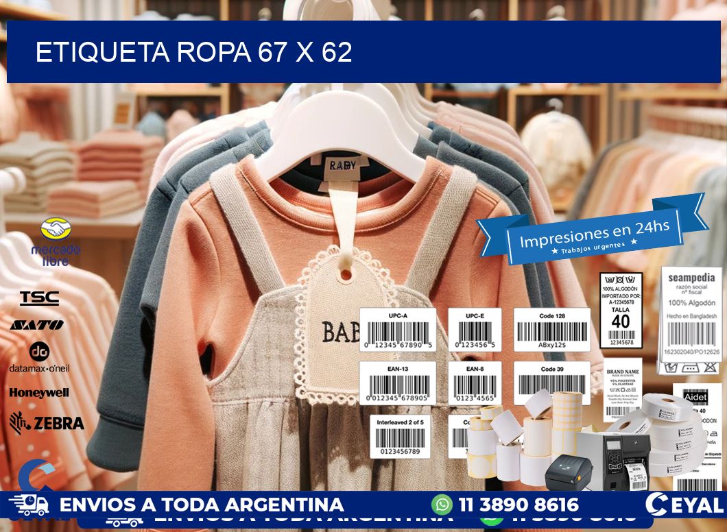 ETIQUETA ROPA 67 x 62