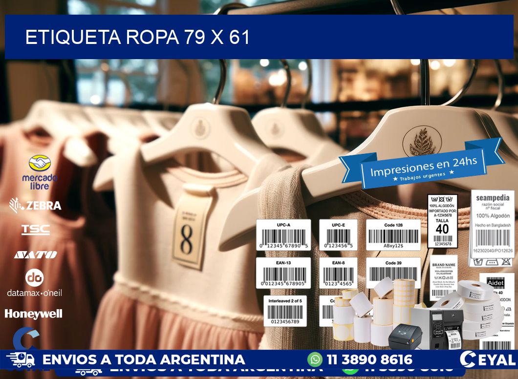 ETIQUETA ROPA 79 x 61