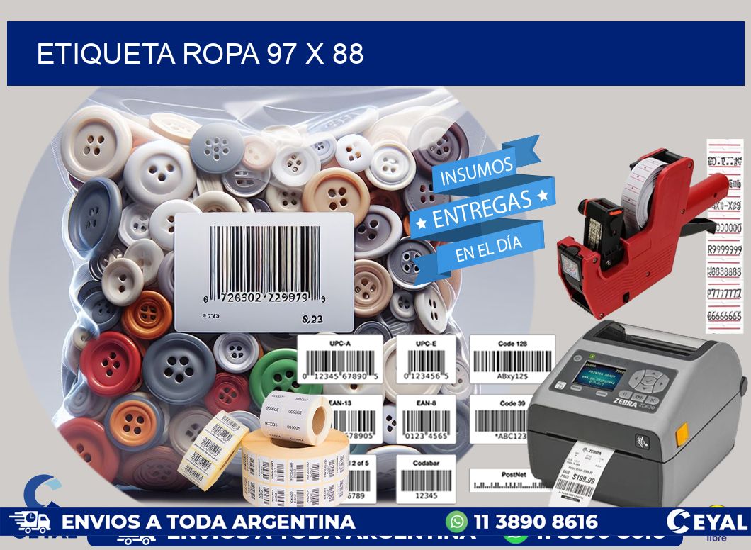 ETIQUETA ROPA 97 x 88