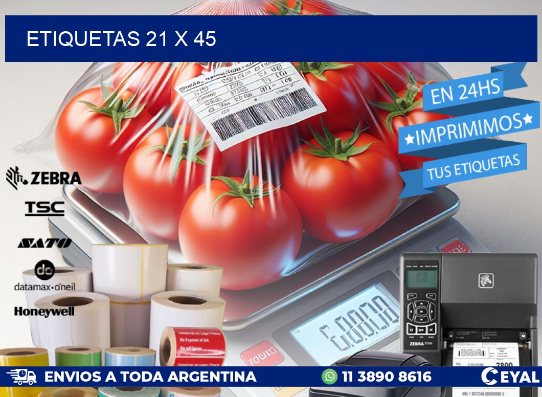 ETIQUETAS 21 x 45