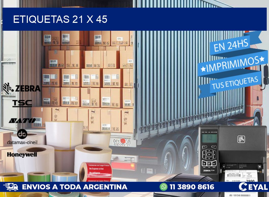 ETIQUETAS 21 x 45