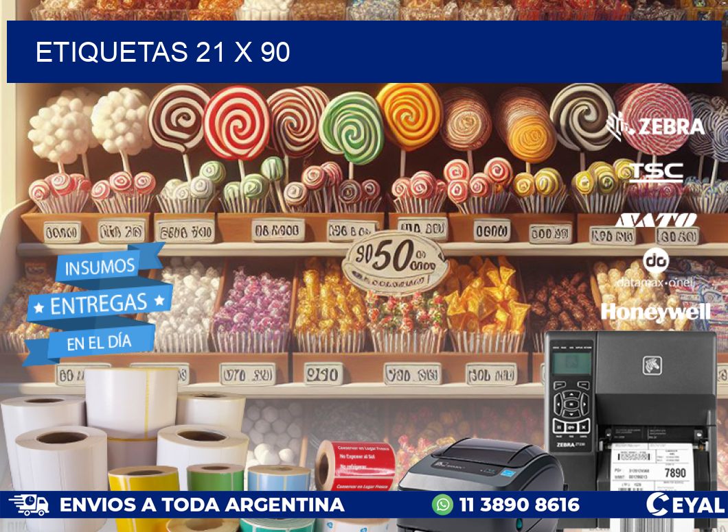ETIQUETAS 21 x 90