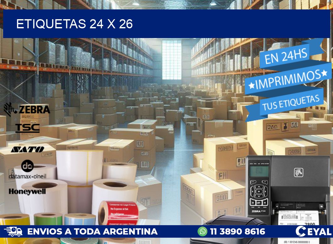 ETIQUETAS 24 x 26