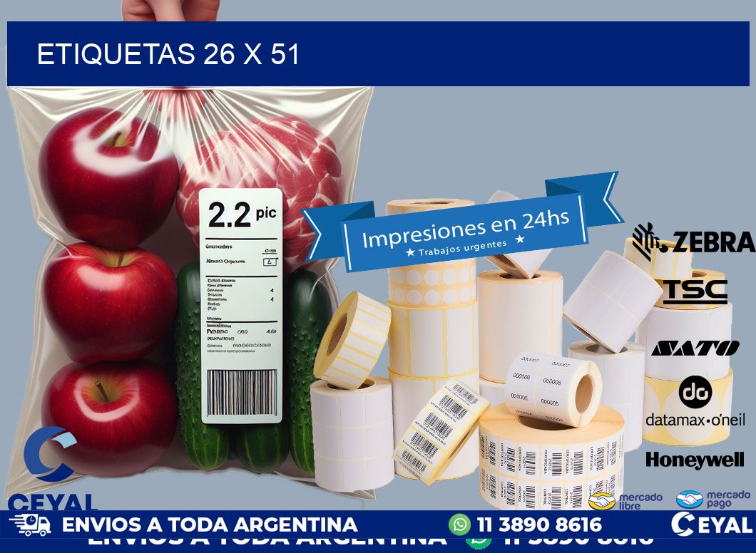 ETIQUETAS 26 x 51