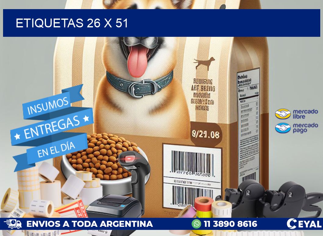 ETIQUETAS 26 x 51