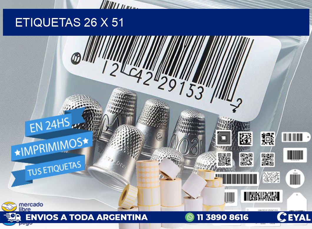 ETIQUETAS 26 x 51