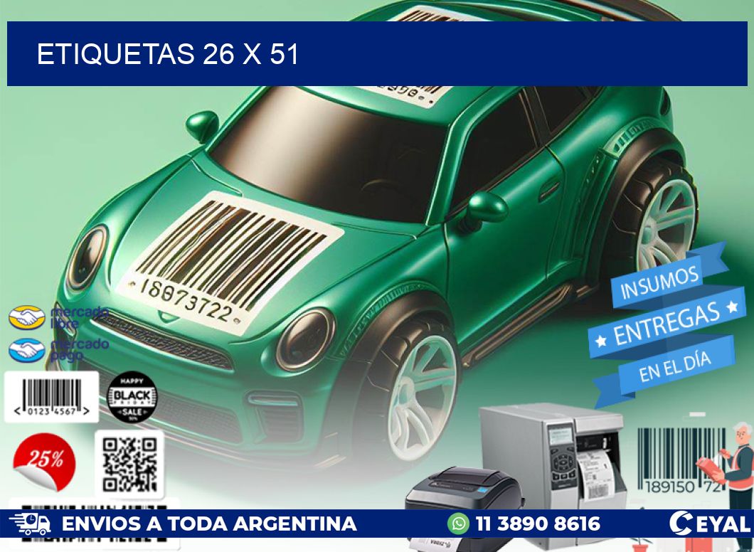 ETIQUETAS 26 x 51