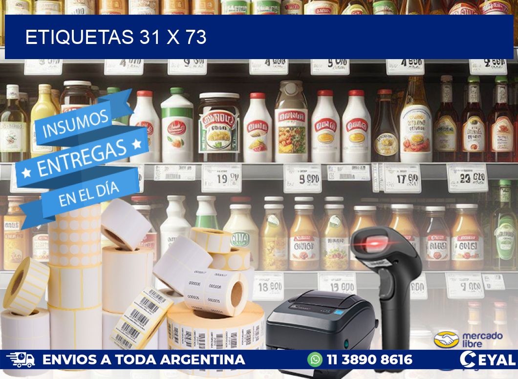 ETIQUETAS 31 x 73