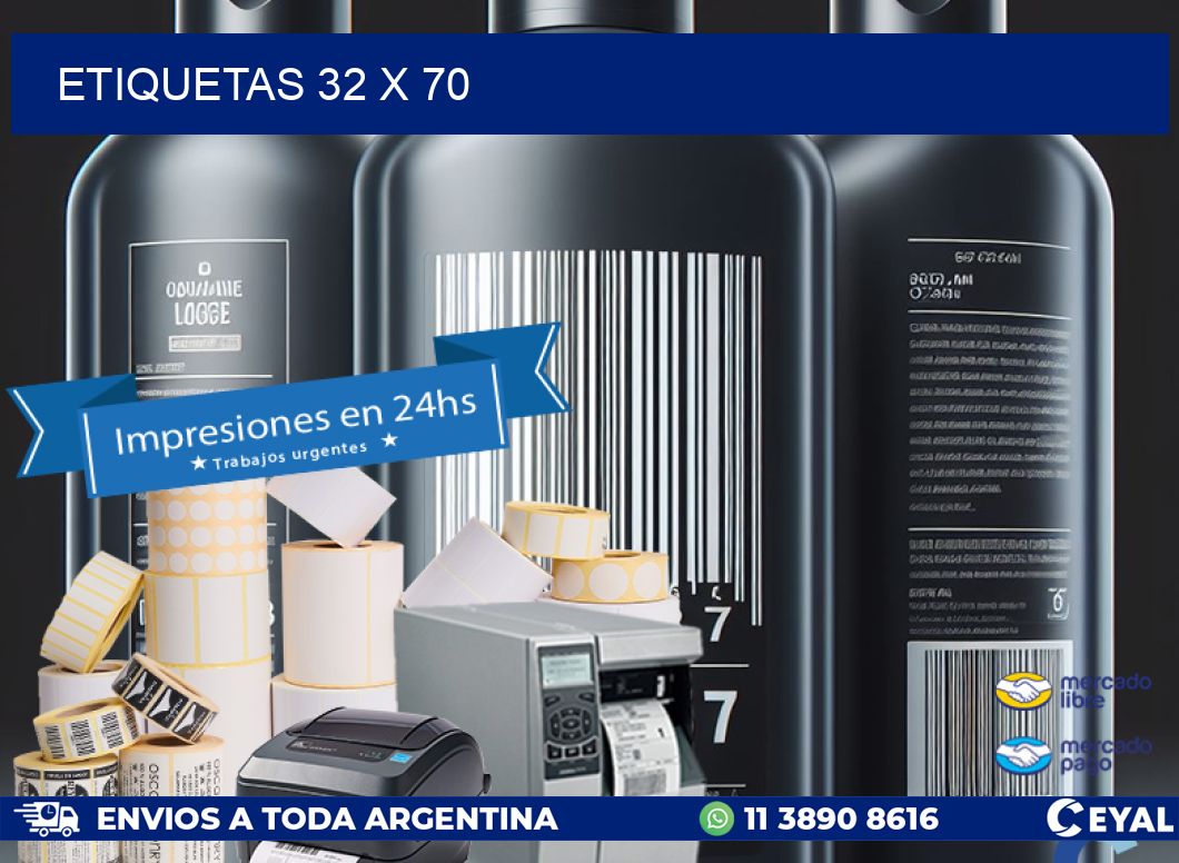 ETIQUETAS 32 x 70