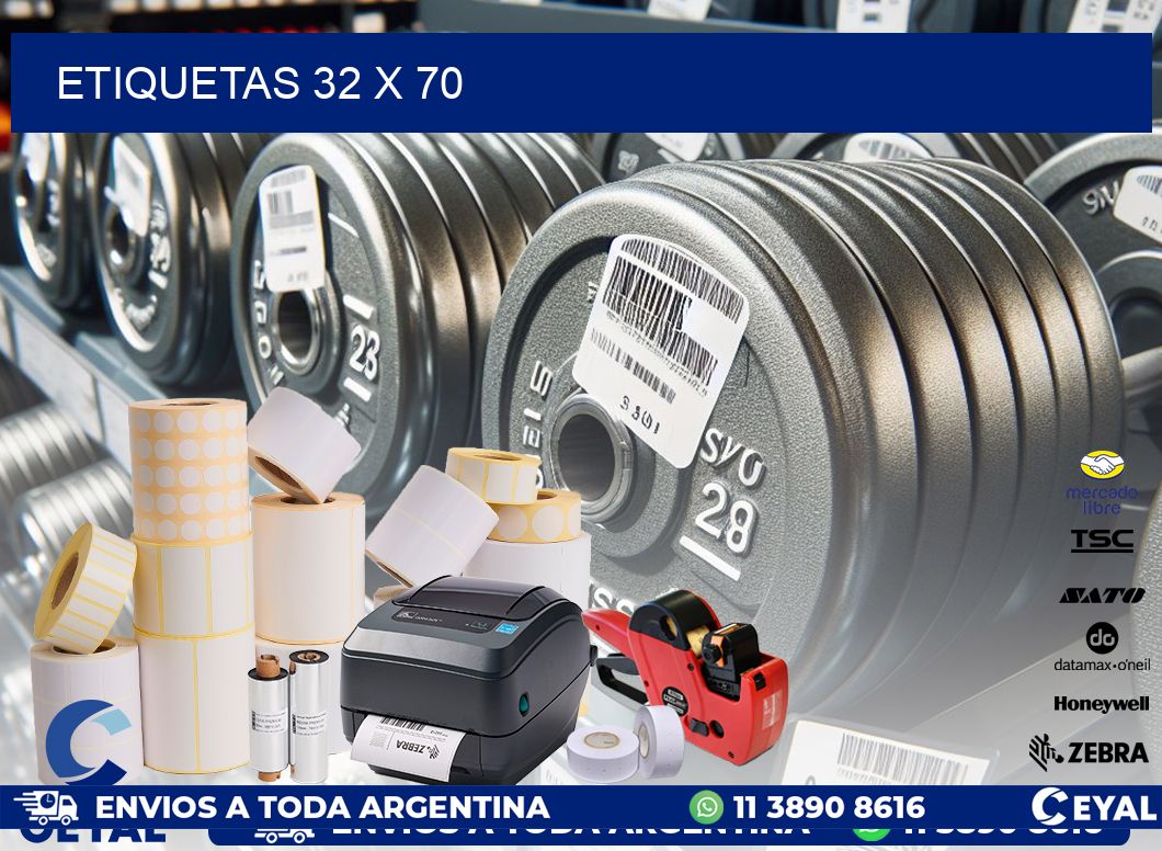 ETIQUETAS 32 x 70