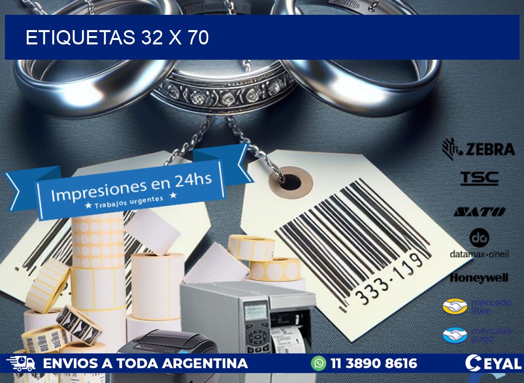ETIQUETAS 32 x 70
