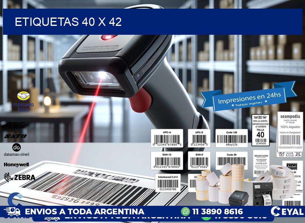ETIQUETAS 40 x 42