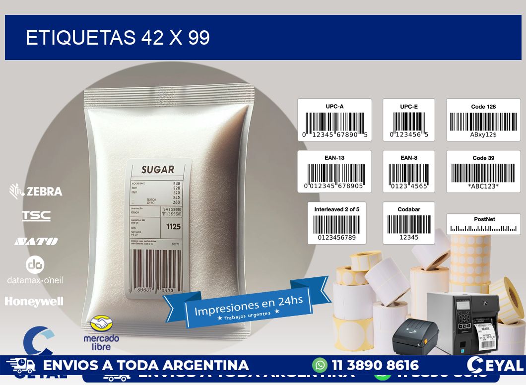 ETIQUETAS 42 x 99