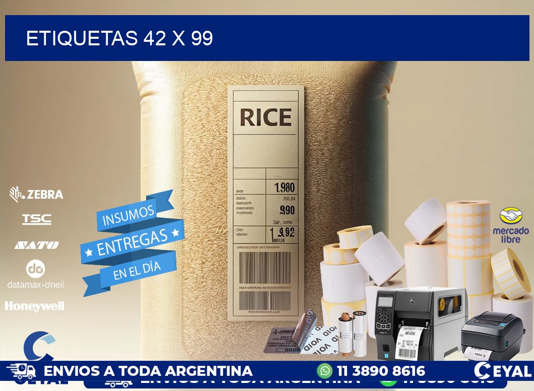 ETIQUETAS 42 x 99