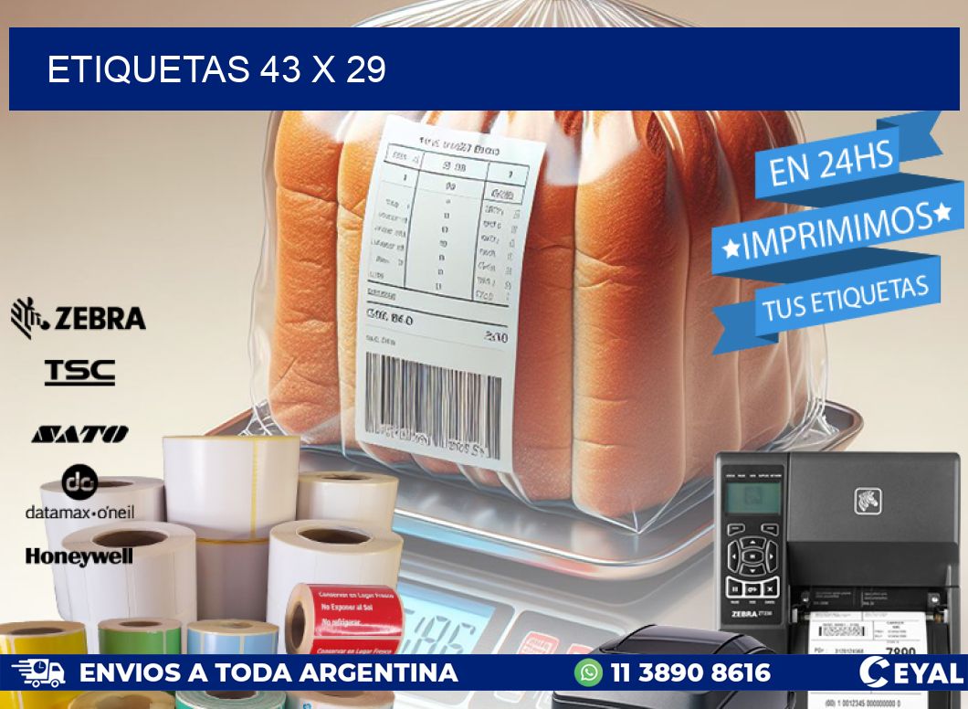 ETIQUETAS 43 x 29