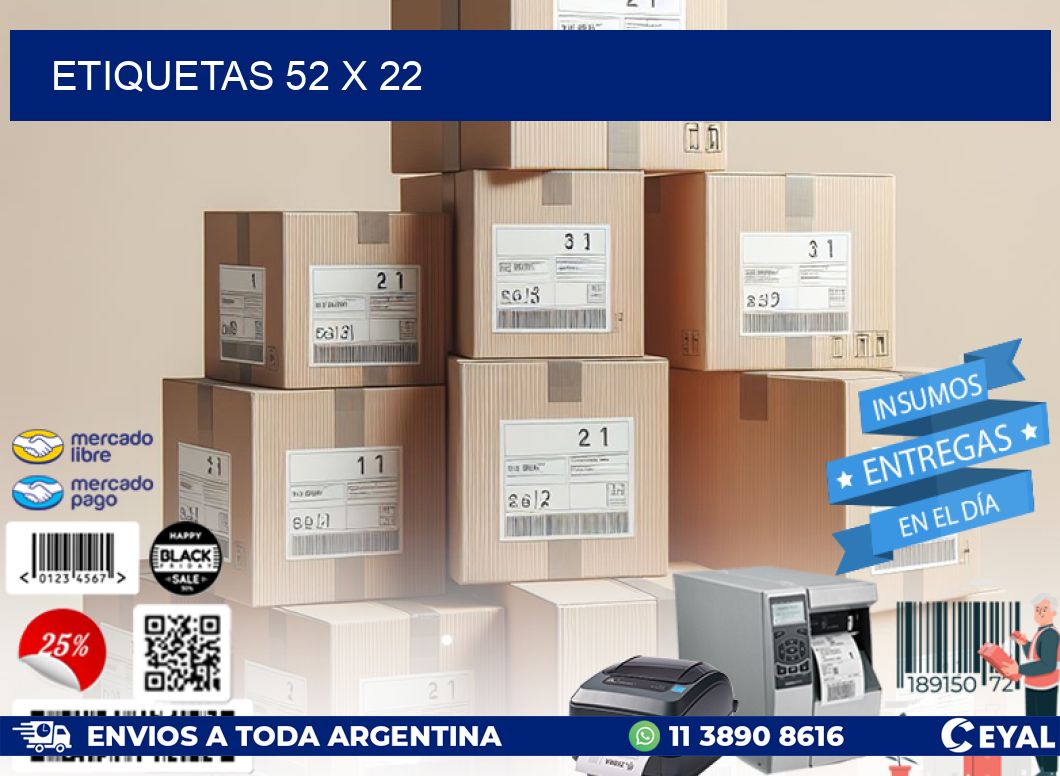 ETIQUETAS 52 x 22