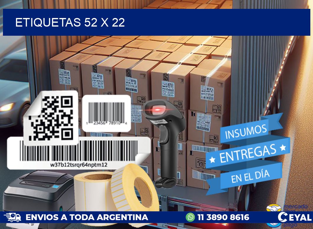 ETIQUETAS 52 x 22