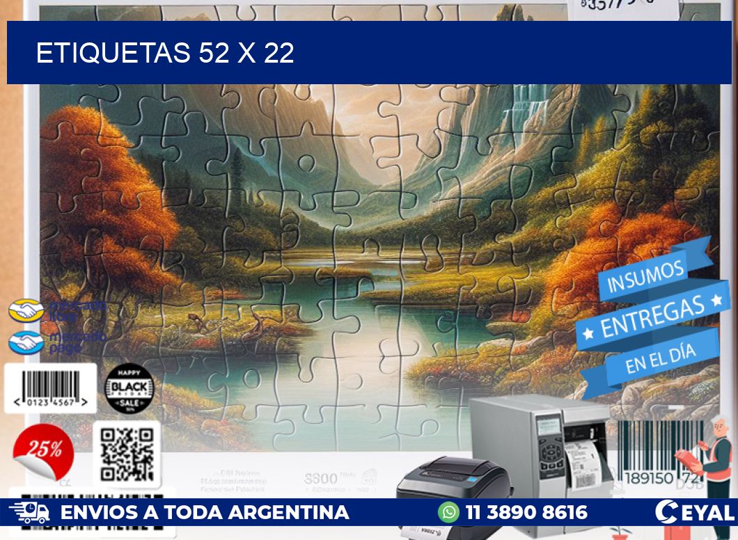 ETIQUETAS 52 x 22