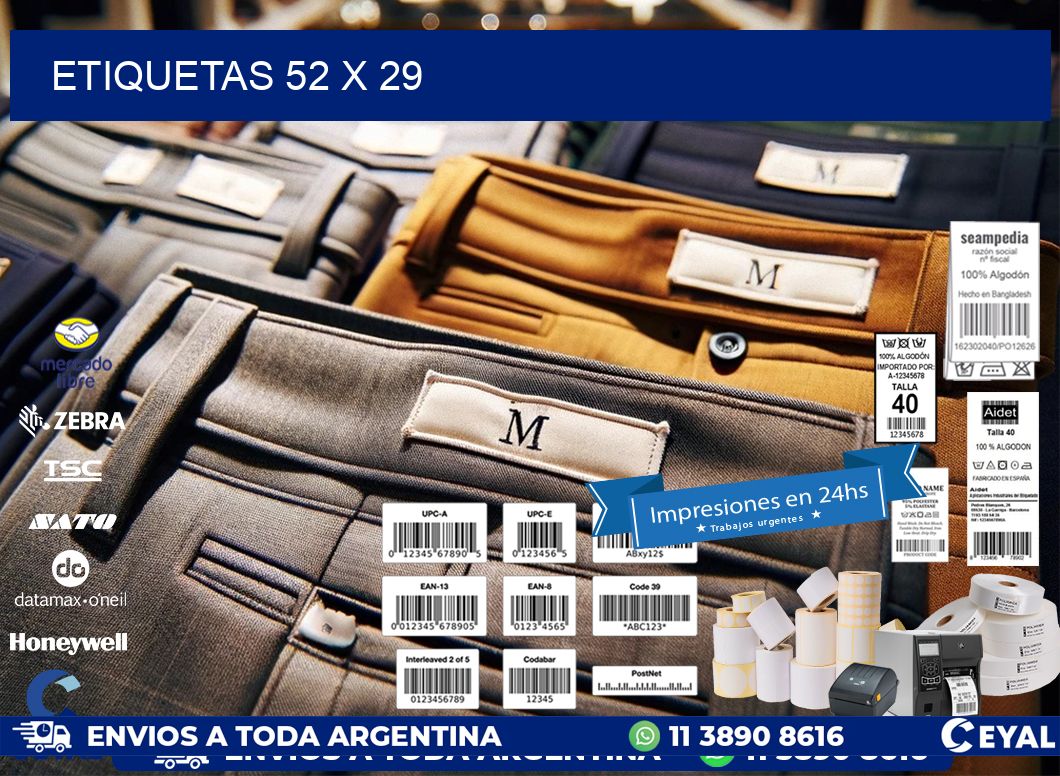 ETIQUETAS 52 x 29