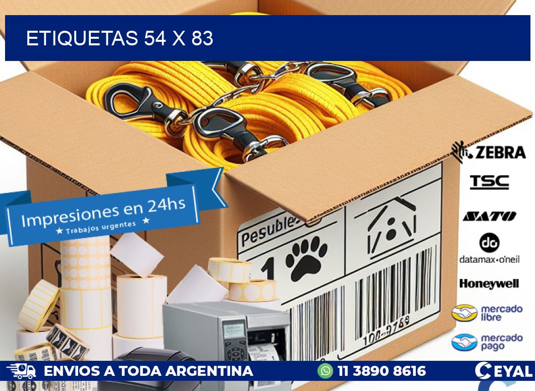 ETIQUETAS 54 x 83