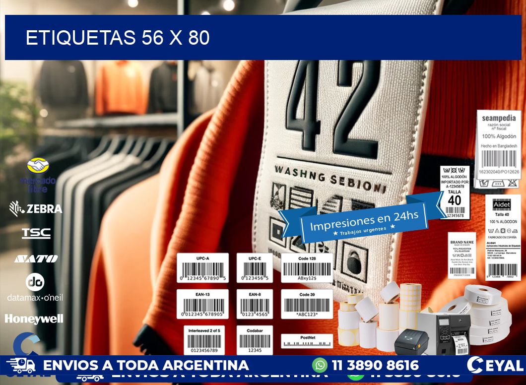 ETIQUETAS 56 x 80