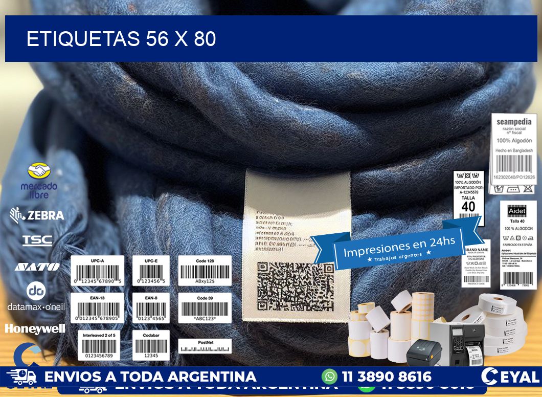ETIQUETAS 56 x 80
