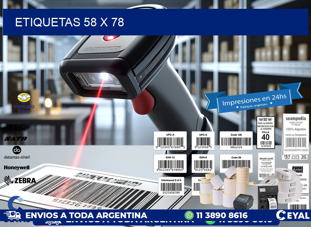ETIQUETAS 58 x 78