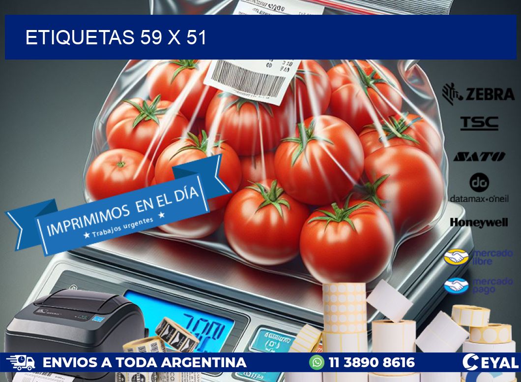 ETIQUETAS 59 x 51