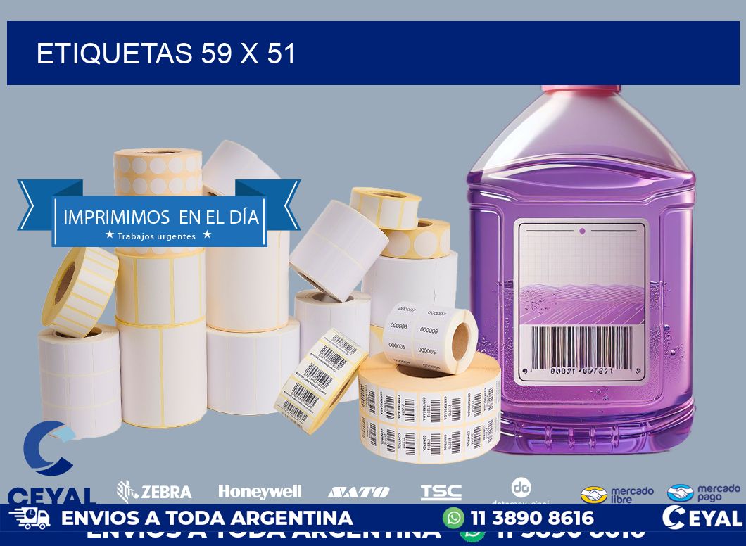 ETIQUETAS 59 x 51