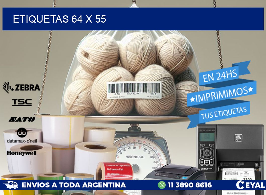 ETIQUETAS 64 x 55